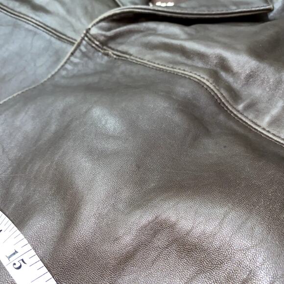 Leatherman Brown Genuine Leather Jacket Coat Size M - Picture 12 of 12